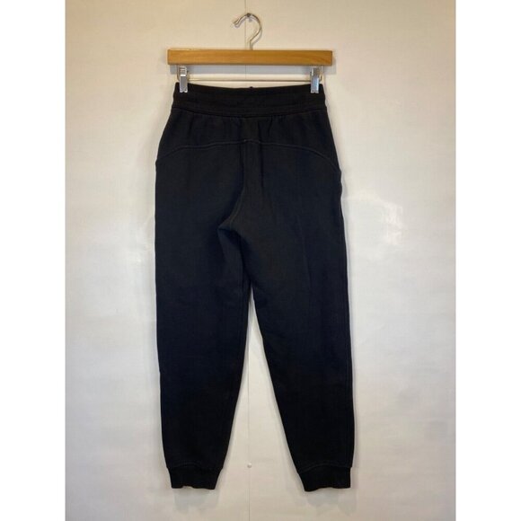 Lululemon 2 Scuba Jogger Sweatpants Black Cotton Terry GUC - Picture 4 of 6